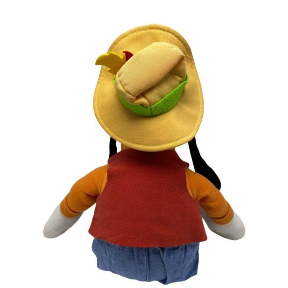 Disney Goofy Dog Plush Disney World Land Parks 20 Inch Jeans Red Vest Hat - Picture 3 of 4